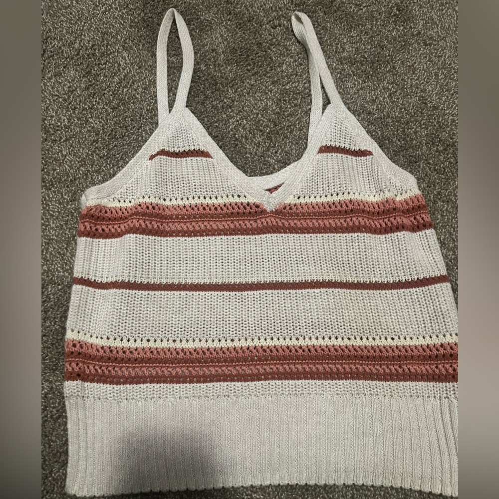 Striped Knit Tank Top